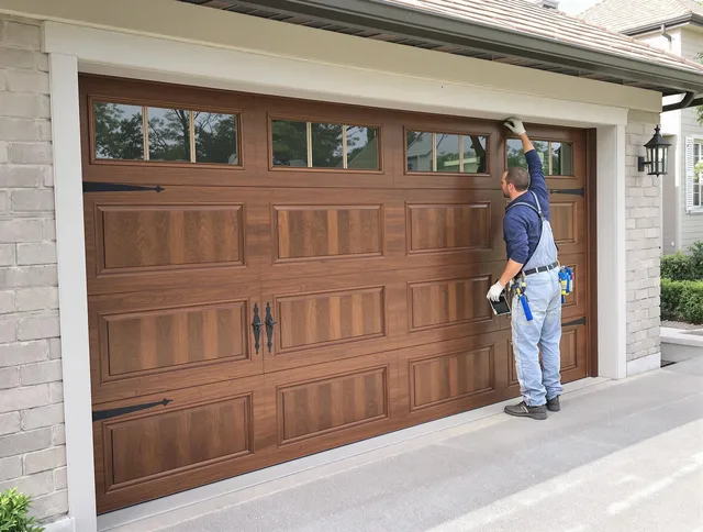 Custom garage door showcase by Medway Garage Door Repair in Medway