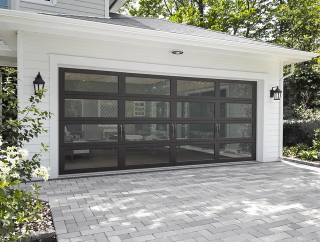 Medway Garage Door Repair design specialist presenting custom garage door options to Medway homeowner