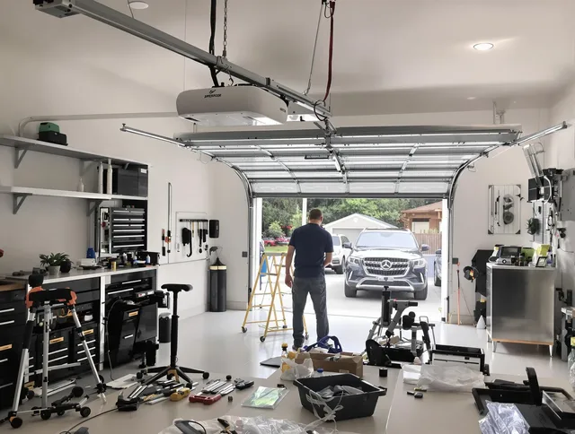 Garage door opener installation by Medway Garage Door Repair in Medway