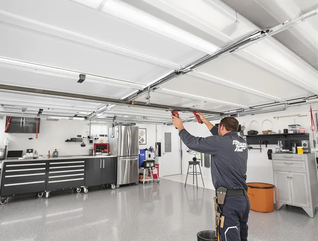 Overhead garage door repair service by Medway Garage Door Repair in Medway